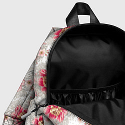 Детский рюкзак Алые цветочки, цвет: 3D-принт — фото 2