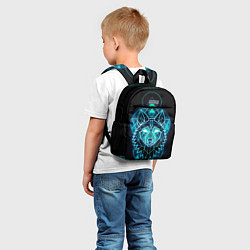 Детский рюкзак НЕОНОВЫЙ ВОЛК, цвет: 3D-принт — фото 2