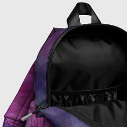Детский рюкзак Фиолетово-бордовый узор, цвет: 3D-принт — фото 2