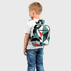 Детский рюкзак Абстрактный геометрический, цвет: 3D-принт — фото 2