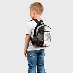 Детский рюкзак Драконы Черный и Белый Огонь, цвет: 3D-принт — фото 2