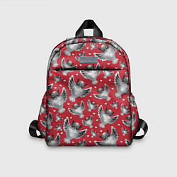 Детский рюкзак Серебряные совы, цвет: 3D-принт