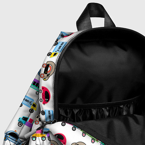 Детский рюкзак Веселые машинки / 3D-принт – фото 4