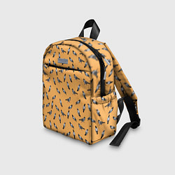 Детский рюкзак Голуби паттерн на желтом, цвет: 3D-принт — фото 2