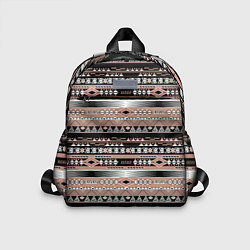 Детский рюкзак Полосатый этнический орнамент, цвет: 3D-принт