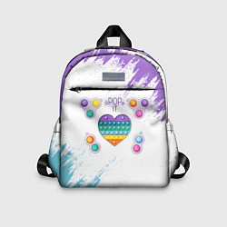 Детский рюкзак POP IT HEART, цвет: 3D-принт