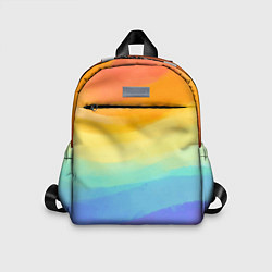 Детский рюкзак РАДУЖНЫЕ ВОЛНЫ RAINBOW WAVES Z, цвет: 3D-принт