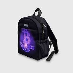 Детский рюкзак BITCOIN IN HAND БИТКОИН, цвет: 3D-принт — фото 2