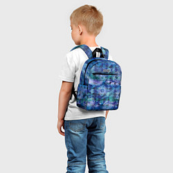 Детский рюкзак Абстракция - акварельный узор, цвет: 3D-принт — фото 2