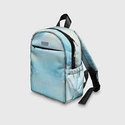 Детский рюкзак Голубая Акварель, цвет: 3D-принт — фото 2