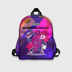 Детский рюкзак Музыкальный ключ караоке, цвет: 3D-принт