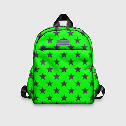 Детский рюкзак Звездный фон зеленый, цвет: 3D-принт