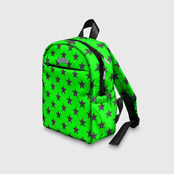 Детский рюкзак Звездный фон зеленый, цвет: 3D-принт — фото 2