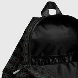 Детский рюкзак Абстракция из многоугольников и линий, цвет: 3D-принт — фото 2