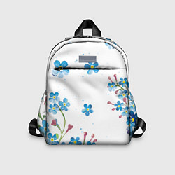 Детский рюкзак Букет голубых цветов