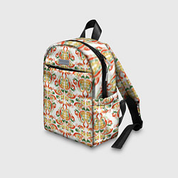 Детский рюкзак Хохломские узоры II white, цвет: 3D-принт — фото 2