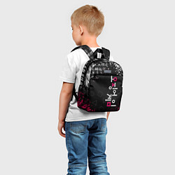 Детский рюкзак ИГРА В КАЛЬМАРА БРЫЗГИ КРАСОК ИЕРОГЛИФЫ, цвет: 3D-принт — фото 2