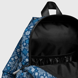 Детский рюкзак Снежные Узоры на Новый Год, цвет: 3D-принт — фото 2