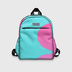 Детский рюкзак Розово-голубой градиент, цвет: 3D-принт