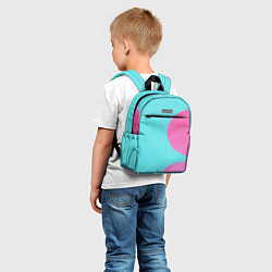Детский рюкзак Розово-голубой градиент, цвет: 3D-принт — фото 2
