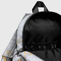 Детский рюкзак Золото на белом, цвет: 3D-принт — фото 2
