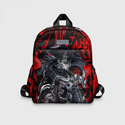 Детский рюкзак Берсерк силуэт Гатца и злодеи Кентаро Миура, цвет: 3D-принт