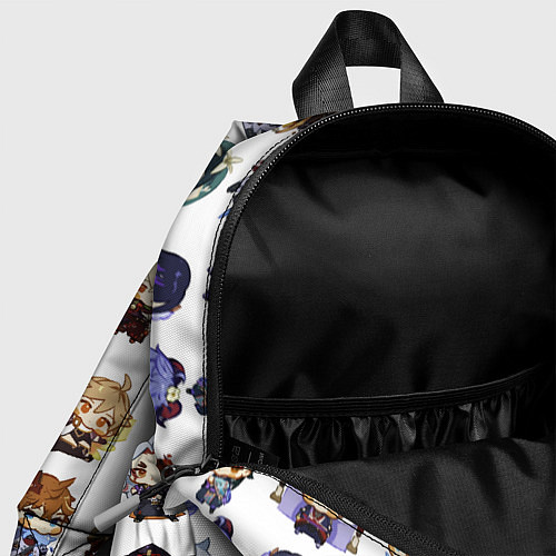 Детский рюкзак Все герои Геншин Импакта чиби паттерн / 3D-принт – фото 4