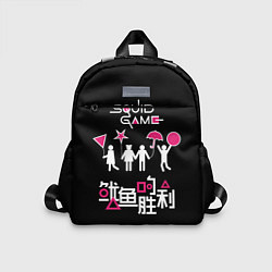 Детский рюкзак Игра в кальмара: сахарные фигурки, цвет: 3D-принт