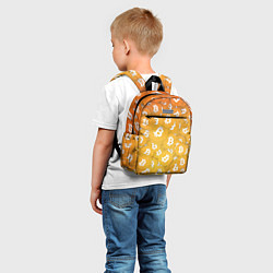 Детский рюкзак Биткоин текстура, цвет: 3D-принт — фото 2