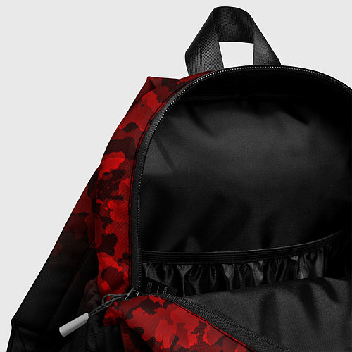 Детский рюкзак BLACK RED CAMO RED MILLITARY / 3D-принт – фото 4