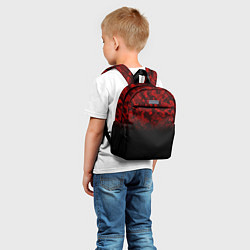 Детский рюкзак BLACK RED CAMO RED MILLITARY, цвет: 3D-принт — фото 2