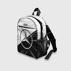 Детский рюкзак MERCEDES-BENZ МЕРСЕДЕС-БЕНЗ BLACK AND WHITE, цвет: 3D-принт — фото 2