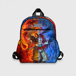 Детский рюкзак Аказа и Ренгоку противостояние клинок рассекающий, цвет: 3D-принт