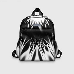 Детский рюкзак Белый и черный - коллекция Лучи - Хуф и Ся, цвет: 3D-принт