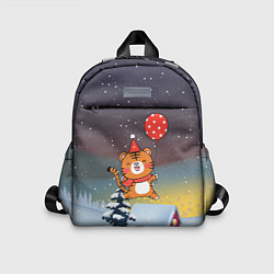 Детский рюкзак Прыгающий тигренок 2022, цвет: 3D-принт