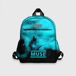Детский рюкзак Мэттью Беллами бирюзовый туман Muse, цвет: 3D-принт