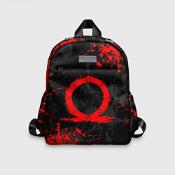 Детский рюкзак GOD OF WAR LOGO RED, БРЫЗГИ КРАСОК