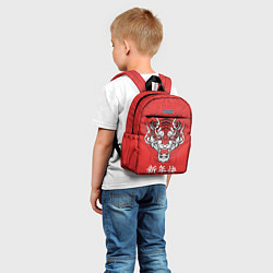 Детский рюкзак Красный тигр - дракон, цвет: 3D-принт — фото 2