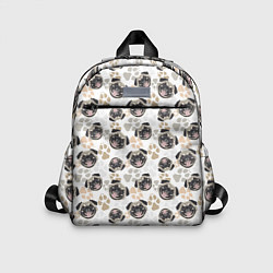 Детский рюкзак Собака Мопс Pug, цвет: 3D-принт