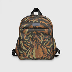 Детский рюкзак Морда тигра на весь экран, цвет: 3D-принт