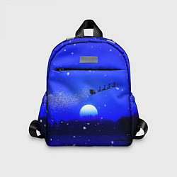 Детский рюкзак НОВОГОДНЯЯ НОЧЬ 2022 NIGHT SANTA CLAUS, цвет: 3D-принт