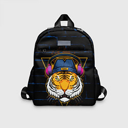 Детский рюкзак Тигр в наушниках SWAG, цвет: 3D-принт