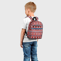Детский рюкзак New Year Pattern, цвет: 3D-принт — фото 2