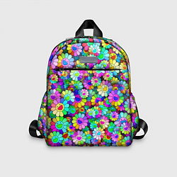 Детский рюкзак Rainbow flowers, цвет: 3D-принт