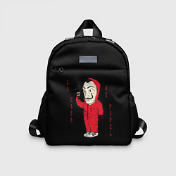 Детский рюкзак БУМАЖНЫЙ ДОМ - LA CASA DE PAPEL BELLA CIAO - СЕРИА, цвет: 3D-принт