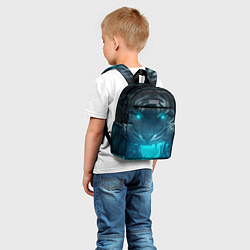Детский рюкзак Неоновый водяной тигр 2022, цвет: 3D-принт — фото 2