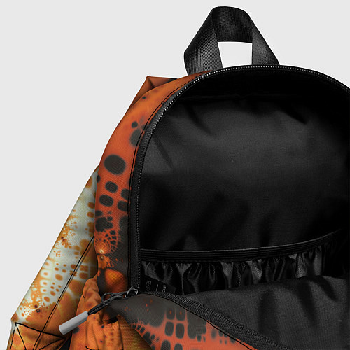 Детский рюкзак Оранжевый взрыв - коллекция Путешествие - Хуф и Ся / 3D-принт – фото 4