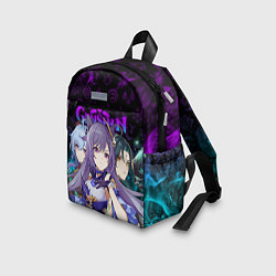 Детский рюкзак GENSHIN IMPACT ГЕРОИНИ В НЕОНОВОМ ОГНЕ NEON FIRE, цвет: 3D-принт — фото 2