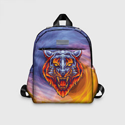 Детский рюкзак Тигр в водно-огненной стихии, цвет: 3D-принт