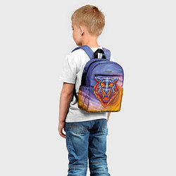 Детский рюкзак Тигр в водно-огненной стихии, цвет: 3D-принт — фото 2